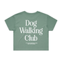 Dog Walking Club Crop Top in sage