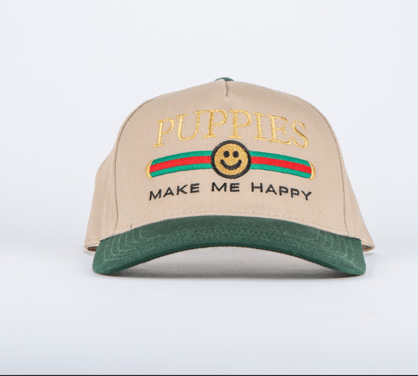Pup Lux 5-Panel Hat in green / khaki