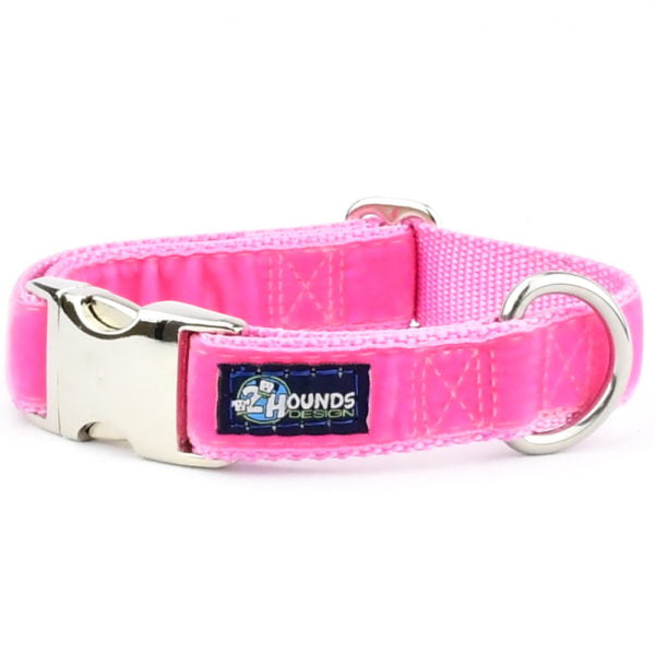 Shocking Pink Velvet Essential Dog Collar, photo 1