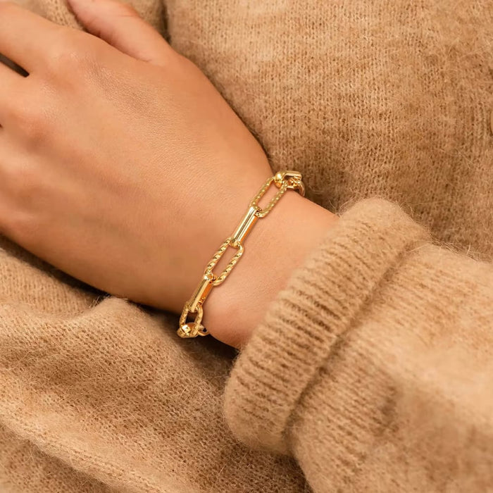 Sienna Adjustable Paperclip Chain Bracelet, photo 6