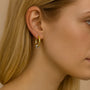 Signature Style Mixed Metal Two-Tone Hoop Earrings, photo 2