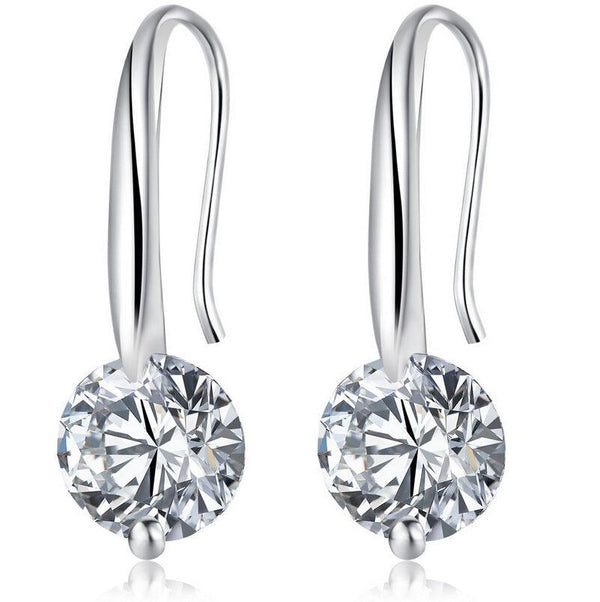 Aretes colgantes de cristal de 1.5 quilates Maryam, foto 1