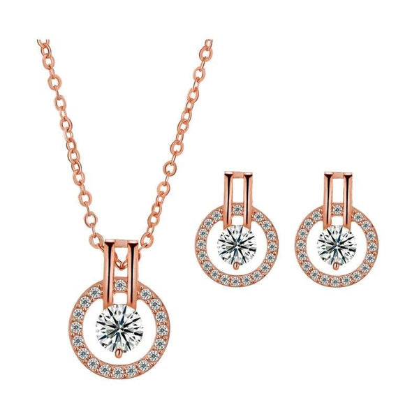 Linda Cubic Zirconia Necklace and Earring Set, photo 2