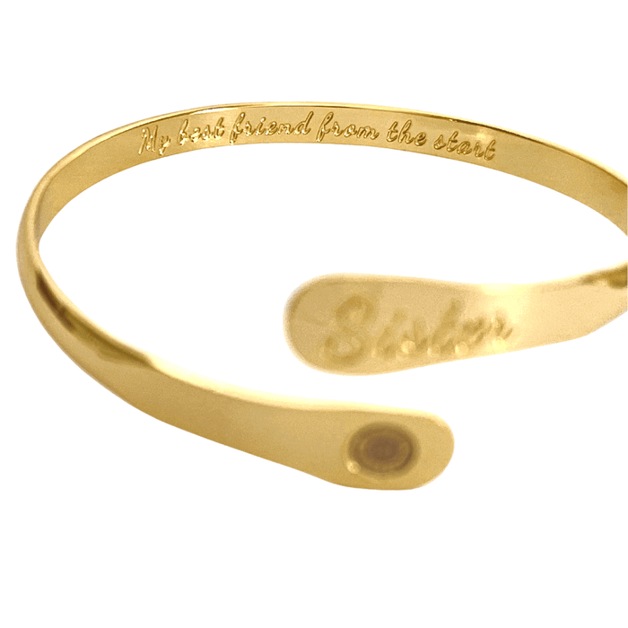 Brazalete grabado para hermana My Best Friend from the Start, foto 6