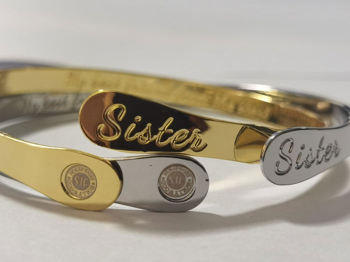Brazalete grabado para hermana My Best Friend from the Start, foto 7
