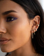 14K Gold Thick Diamond Ear Cuff, photo 5
