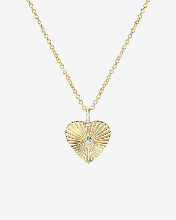 14K Gold Small One Love Heart Necklace, photo 1