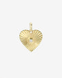 Dije de corazón One Love pequeño en oro de 14K, foto 1