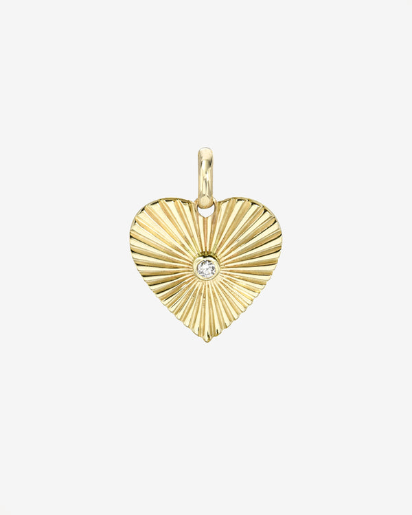 Dije de corazón One Love pequeño en oro de 14K, foto 1