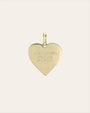 Dije de corazón One Love pequeño en oro de 14K, foto 4