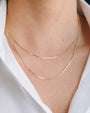 Collar de cadena de serpiente en oro de 14K, foto 2