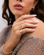 14K Gold Pave Diamond Signet Ring, photo 5