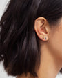 14K Gold Bead Stud Earring, photo 6