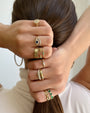 14K Gold Dome Band Ring, photo 8