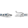 4 Ct. T.W. Alternating White and Blue Lab-Grown Diamond Tennis Bracelet in 14K White Gold, photo 2