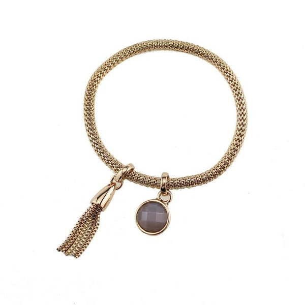 Tassel Charm Stretch Bracelet, photo 1