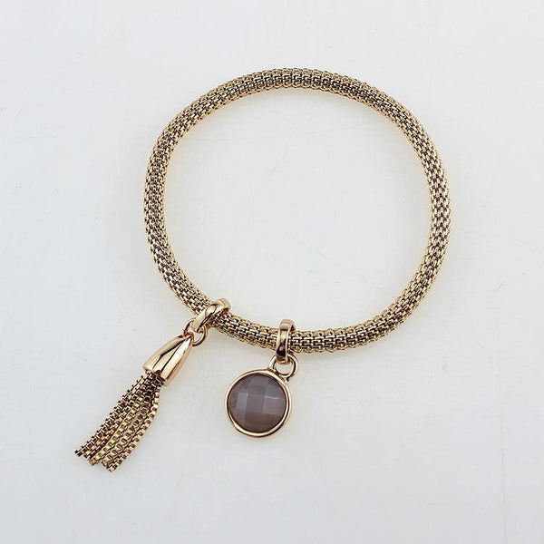 Tassel Charm Stretch Bracelet, photo 2