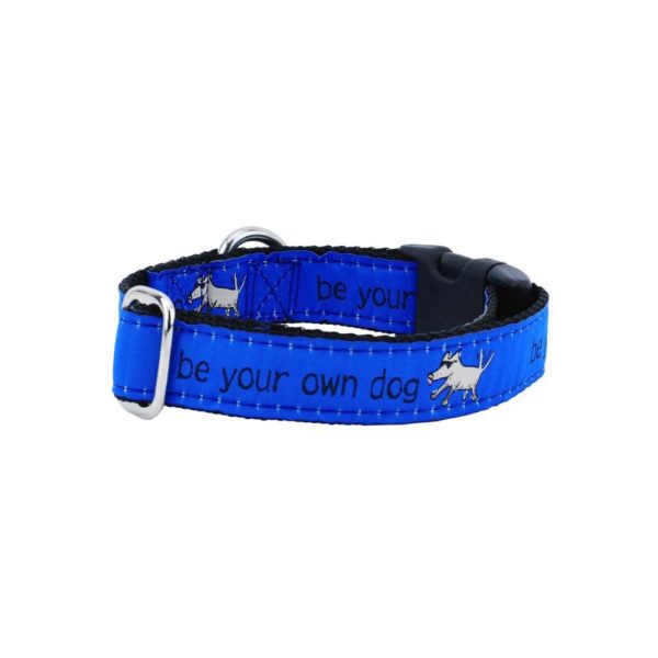 Collar para perro Be Your Own Dog Teddy The Dog Blue Essential, 1 pulg. de ancho, foto 1