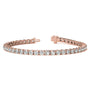 Conjunto de tres pulseras tenis con moissanita creada en laboratorio de 6 ct DEW, foto 10