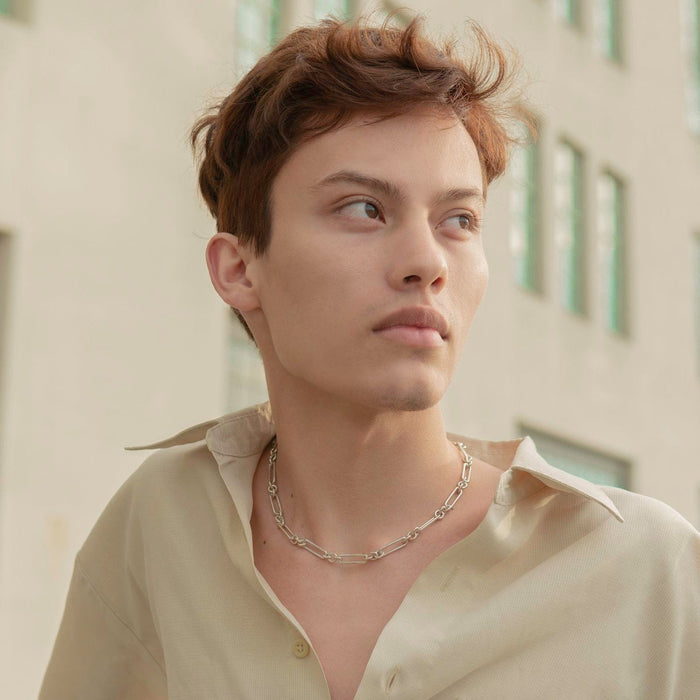 Men's Paperclip Chain Necklace, photo 6