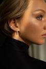 14K Gold Thick Diamond Ear Cuff, photo 2