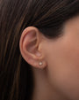 Tiny Diamond Star of David Stud Earring, photo 2