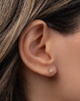 Tiny Diamond Star of David Stud Earring, photo 3
