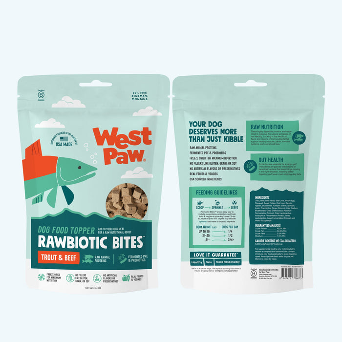 Rawbiotic Bites Trout and Beef Dog Food Topper, photo 2