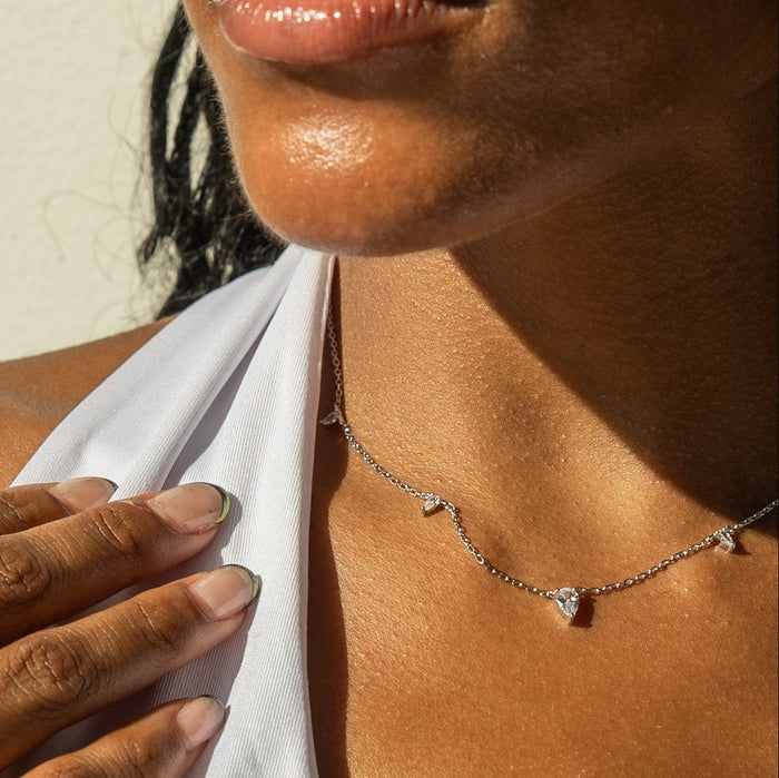 Triangle Gem Cubic Zirconia Necklace, photo 3