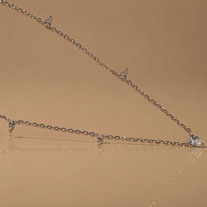 Triangle Gem Cubic Zirconia Necklace, photo 2