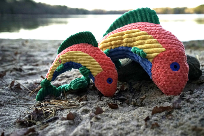 Raucous Rainbow Trout Knottie Plush Dog Toy, photo 9