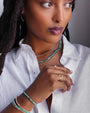14K Gold Turquoise Segment Bead Bracelet, photo 5