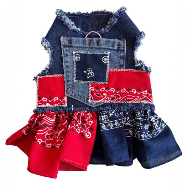 Bandana Denim Dress, photo 1