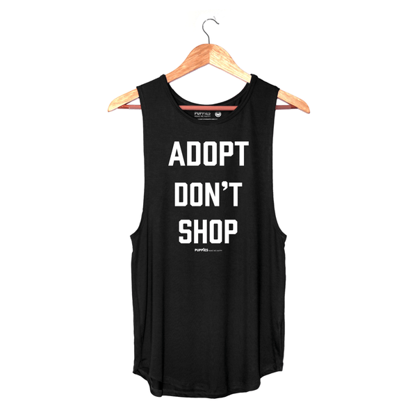 Adopt Don't Shop Sleeveless Top in black