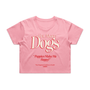 Pet More Dogs Crop Tee in pink