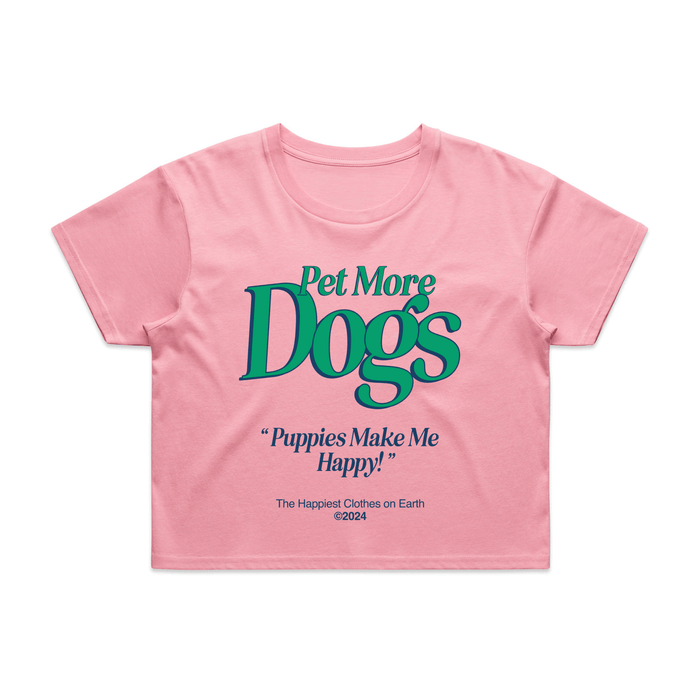 Pet More Dogs Crop Tee