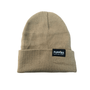 Puppies Make Me Happy Hipster Beanie in beige