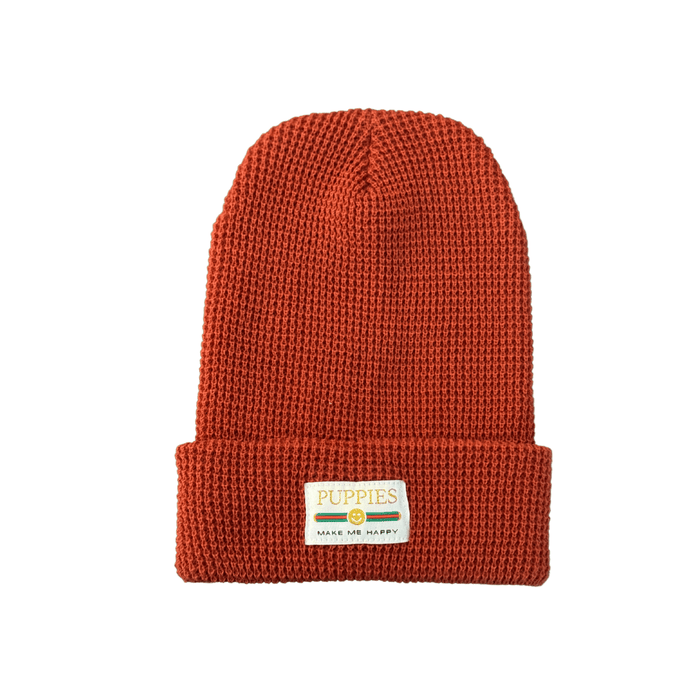 Pup Lux Gold Label Beanie in rust
