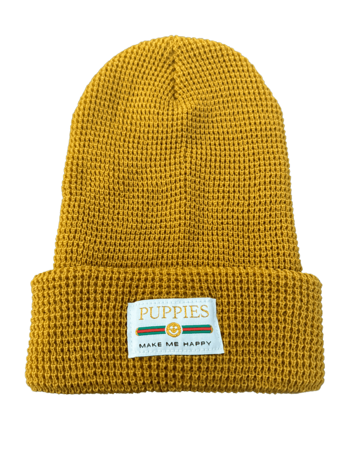 Pup Lux Gold Label Beanie in camel