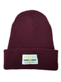 Pup Lux Gold Label Beanie in maroon