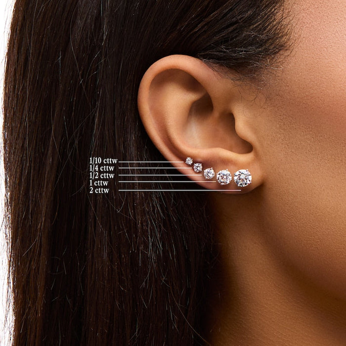 3.50 CTW G Color Lab-Grown Diamond Studs in 14K Gold, photo 9