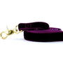 Burgundy Velvet Dog Leash, photo 1