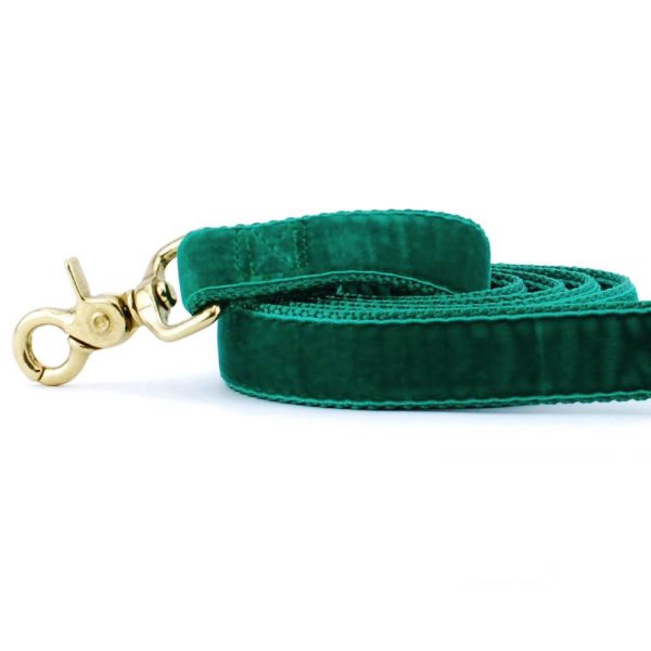 Emerald Velvet Dog Leash, photo 1