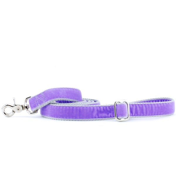 Lavender Velvet Dog Leash, photo 3