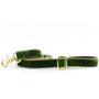 Moss Green Velvet Dog Leash, photo 3