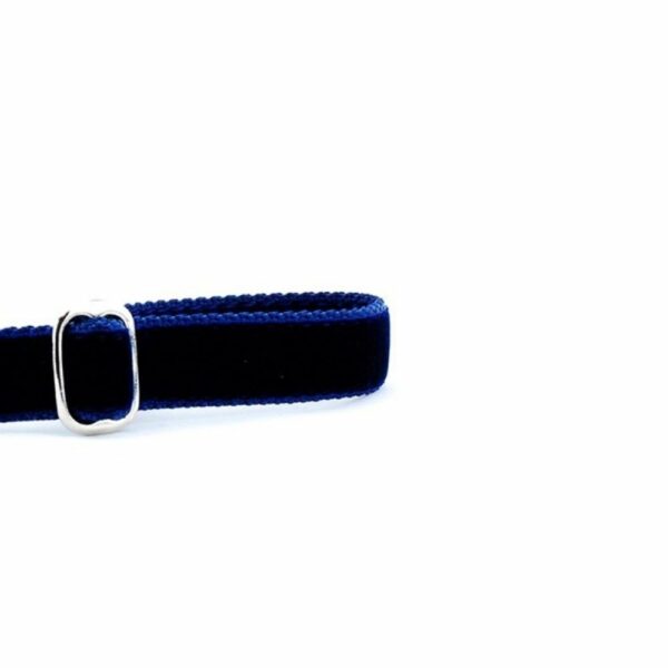 Navy Velvet Dog Leash, photo 2