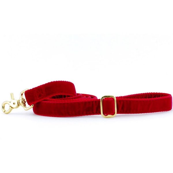 Red Velvet Dog Leash, photo 3