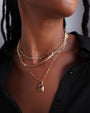 14K Gold Large Paper Clip Chain Necklace, photo 6