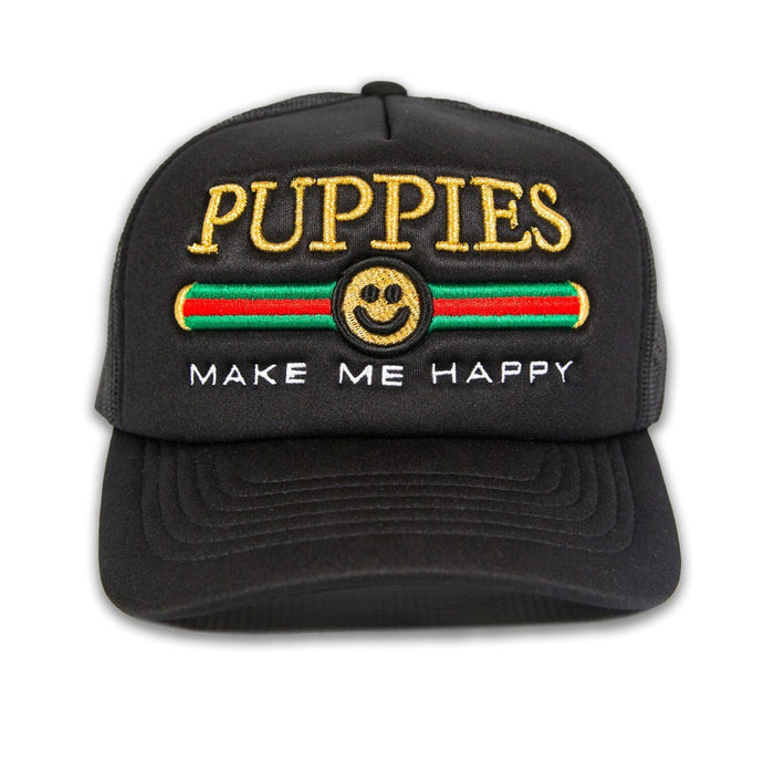 Pup Lux Metallic Gold Puff Embroidery Trucker Hat
