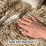 Piecera impermeable PupProtector Luxe, oveja afelpada canela, foto 4